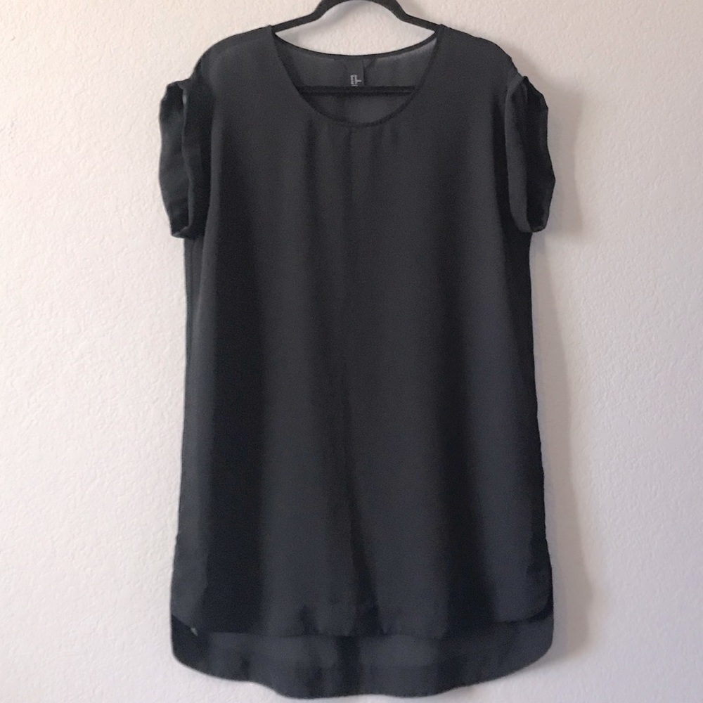 H&M Sheer Black Voile Tunic or Dress